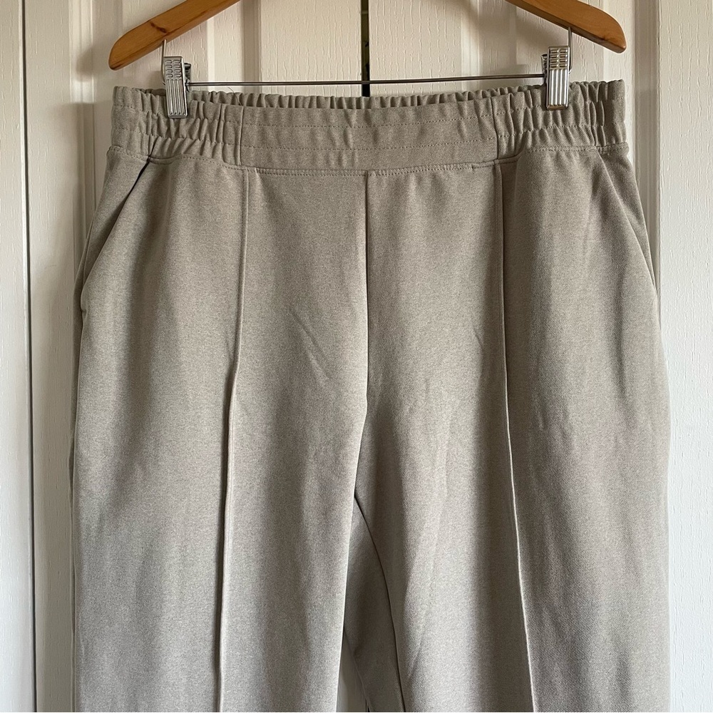 Mondetta Pull on Pintuck Pants Women’s XL Beige Straight Comfort Casual Lounge - Picture 4 of 15